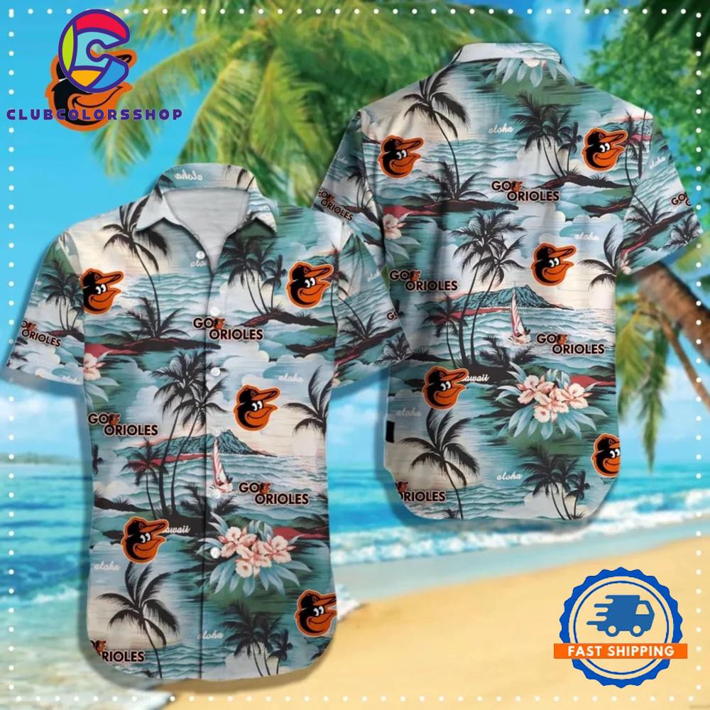 MLB Baltimore Orioles Aloha Beach Hawaiian Shirt