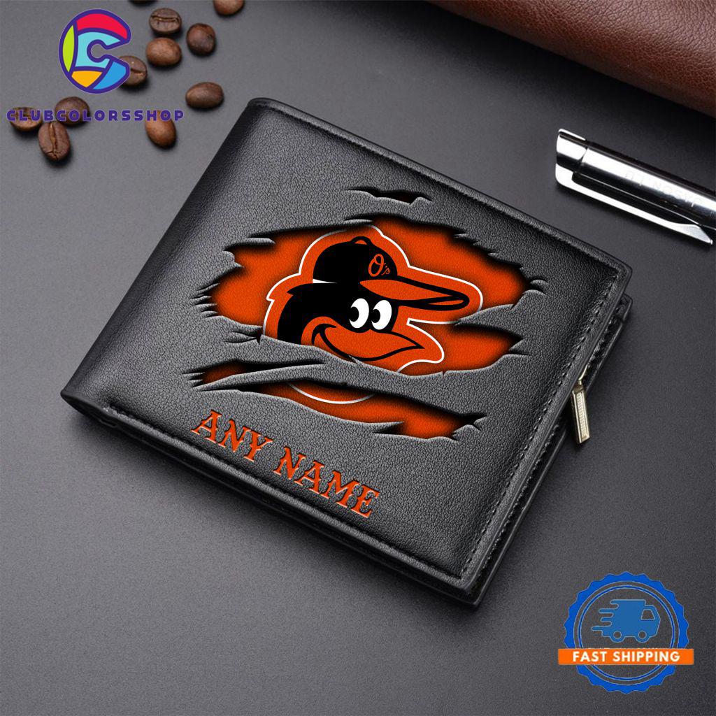 MLB Baltimore Orioles Baseball Logo Team Personalized Men's Wallet Design MLB Baltimore Orioles Baseball Logo Team Personalized Men's Wallet Design