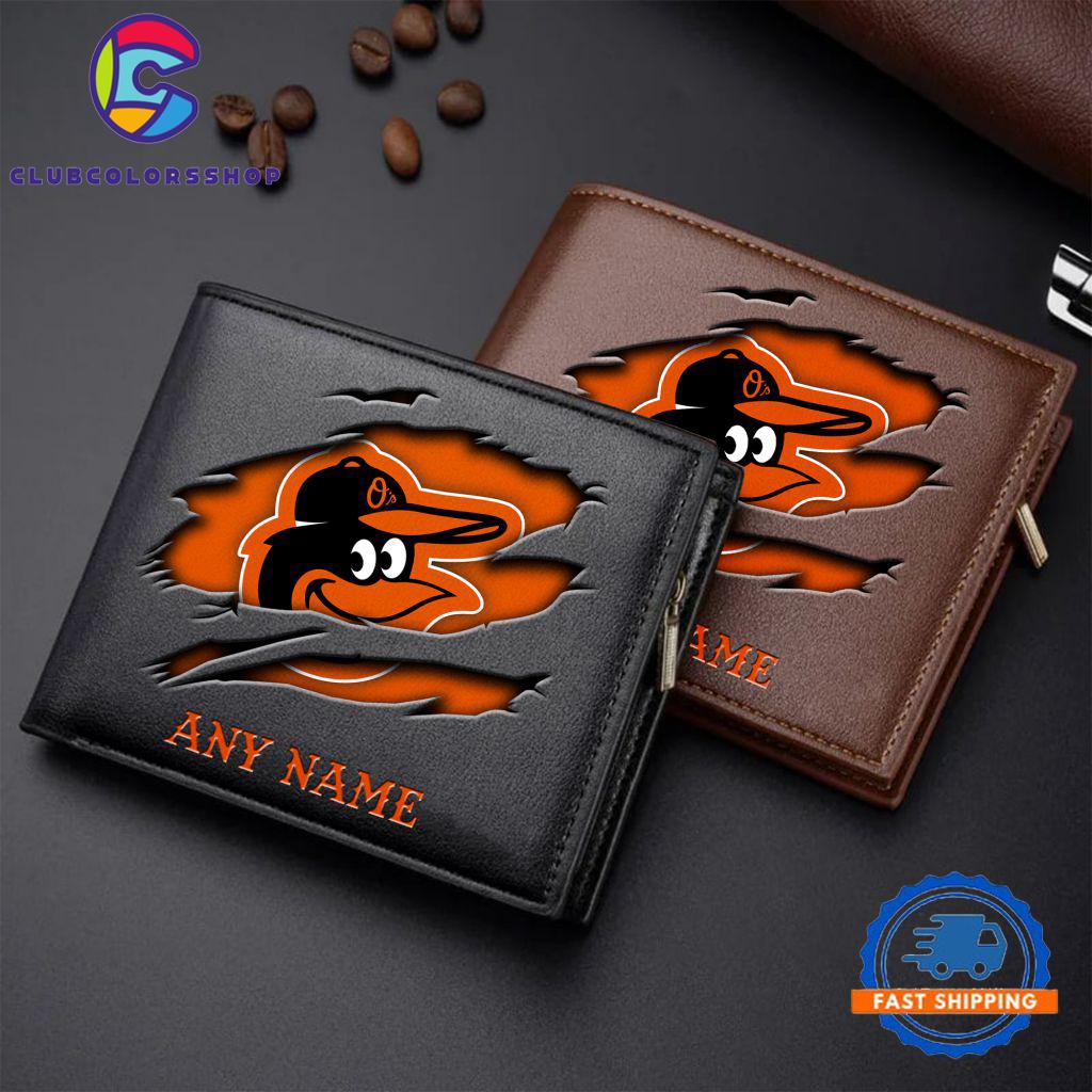 MLB Baltimore Orioles Baseball Logo Team Personalized Men’s Wallet Design