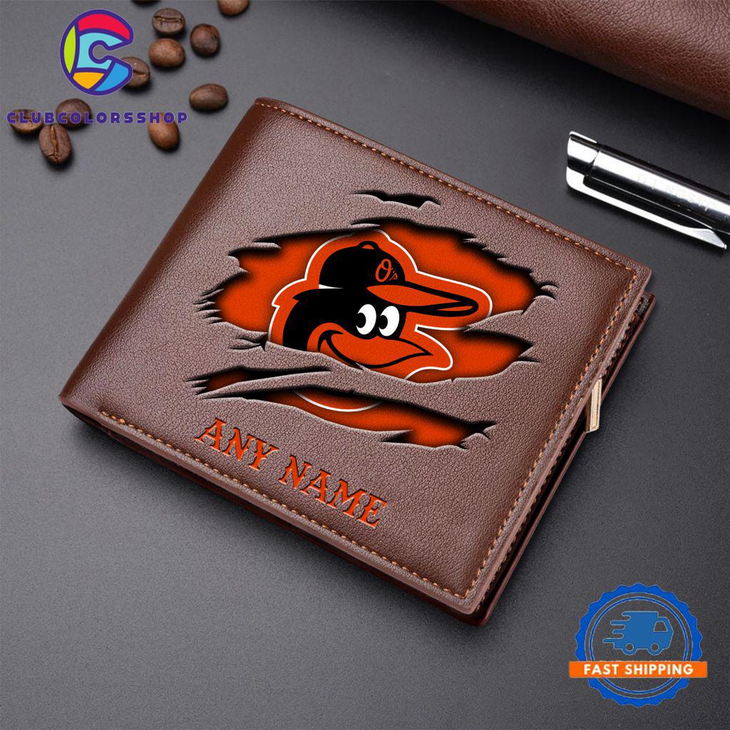 MLB Baltimore Orioles Baseball Logo Team Personalized Men's Wallet Design MLB Baltimore Orioles Baseball Logo Team Personalized Men's Wallet Design