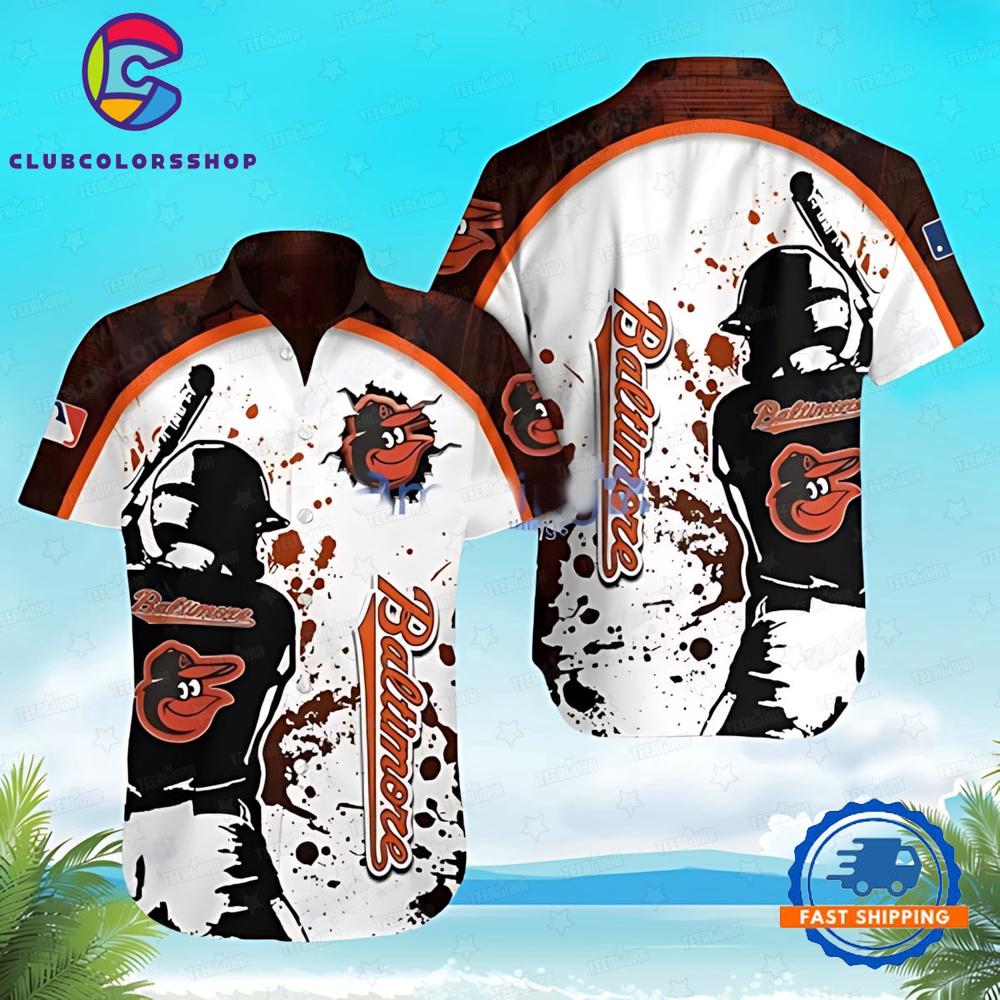 MLB Baltimore Orioles Batting Legend Hawaiian Shirt