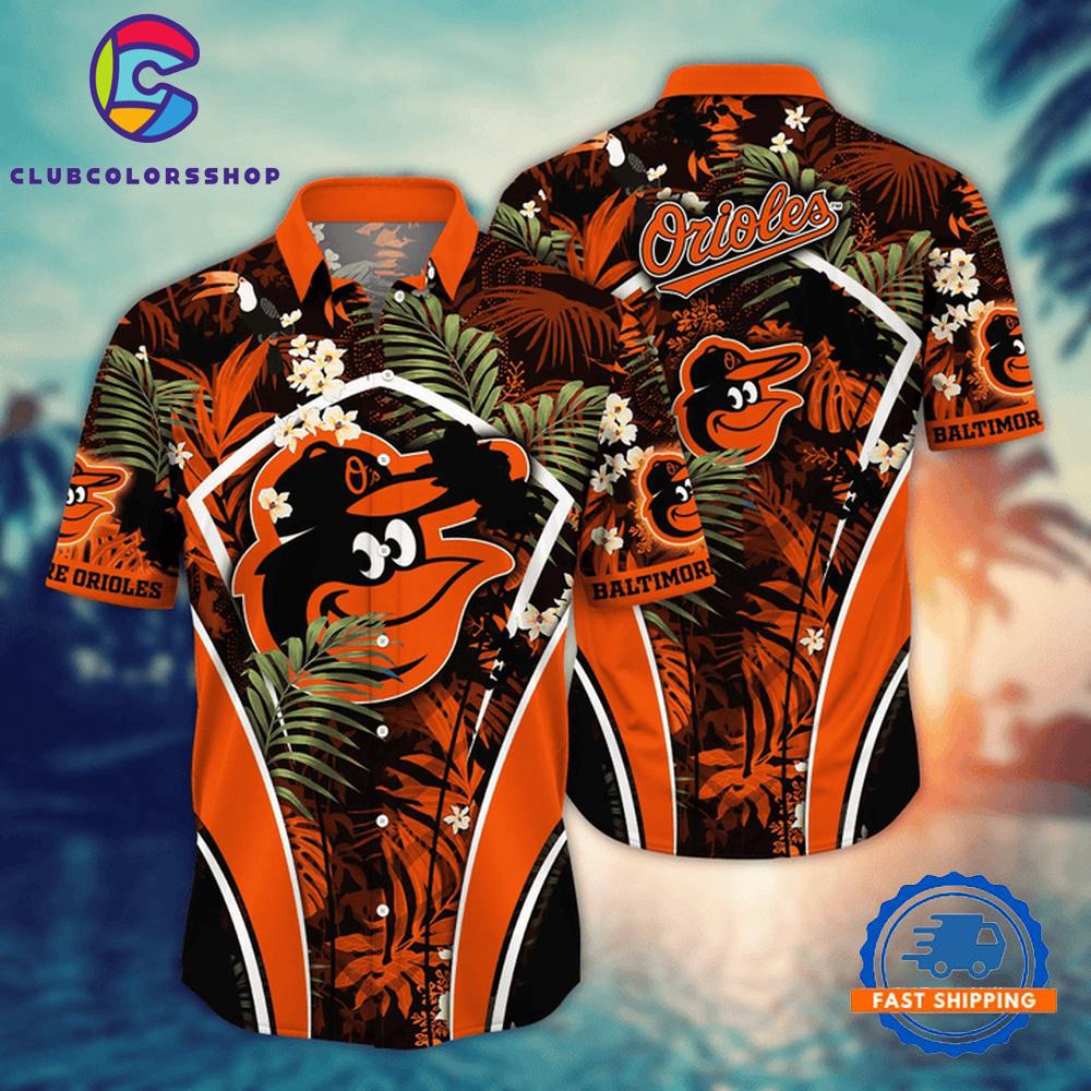 MLB Baltimore Orioles Jungle Glow Hawaiian Shirt MLB Baltimore Orioles Jungle Glow Hawaiian Shirt