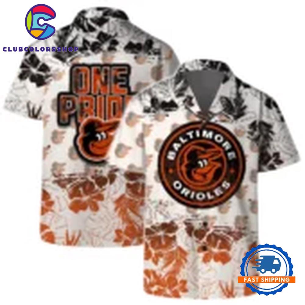 MLB Baltimore Orioles One Pride Tropical Hawaiian Shirt