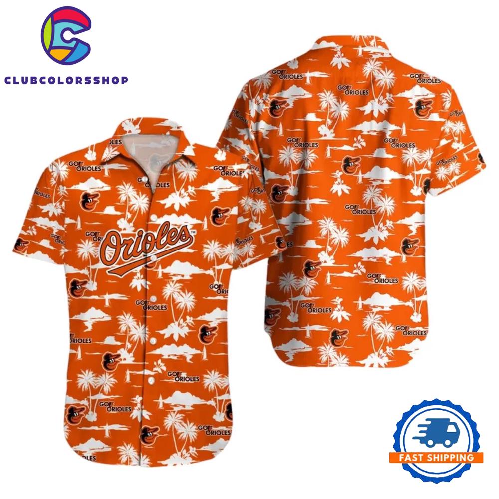 MLB Baltimore Orioles Sunset Vibe Hawaiian Shirt
