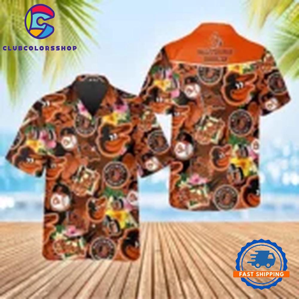 MLB Baltimore Orioles Tropical Celebration Hawaiian Shirt