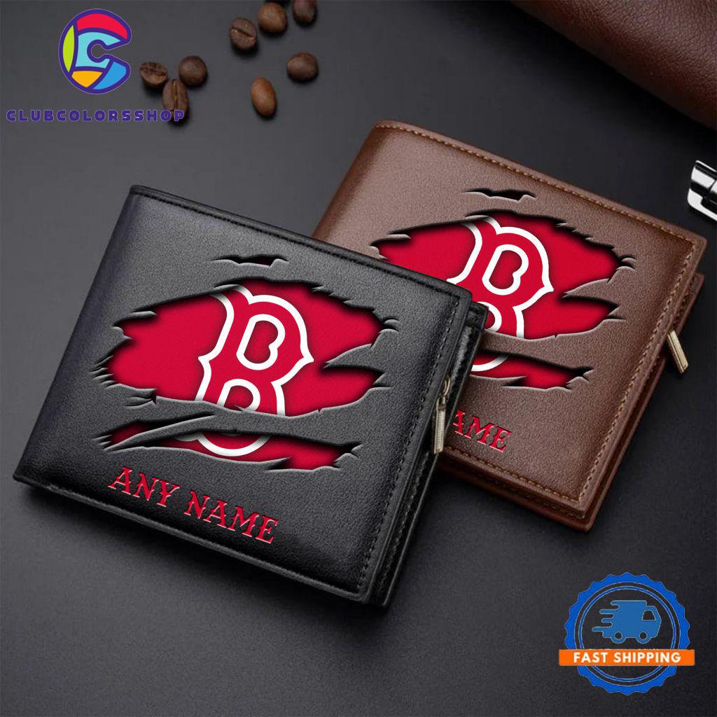 MLB Boston Red Sox Baseball Logo Team Personalized Men’s Wallet Design