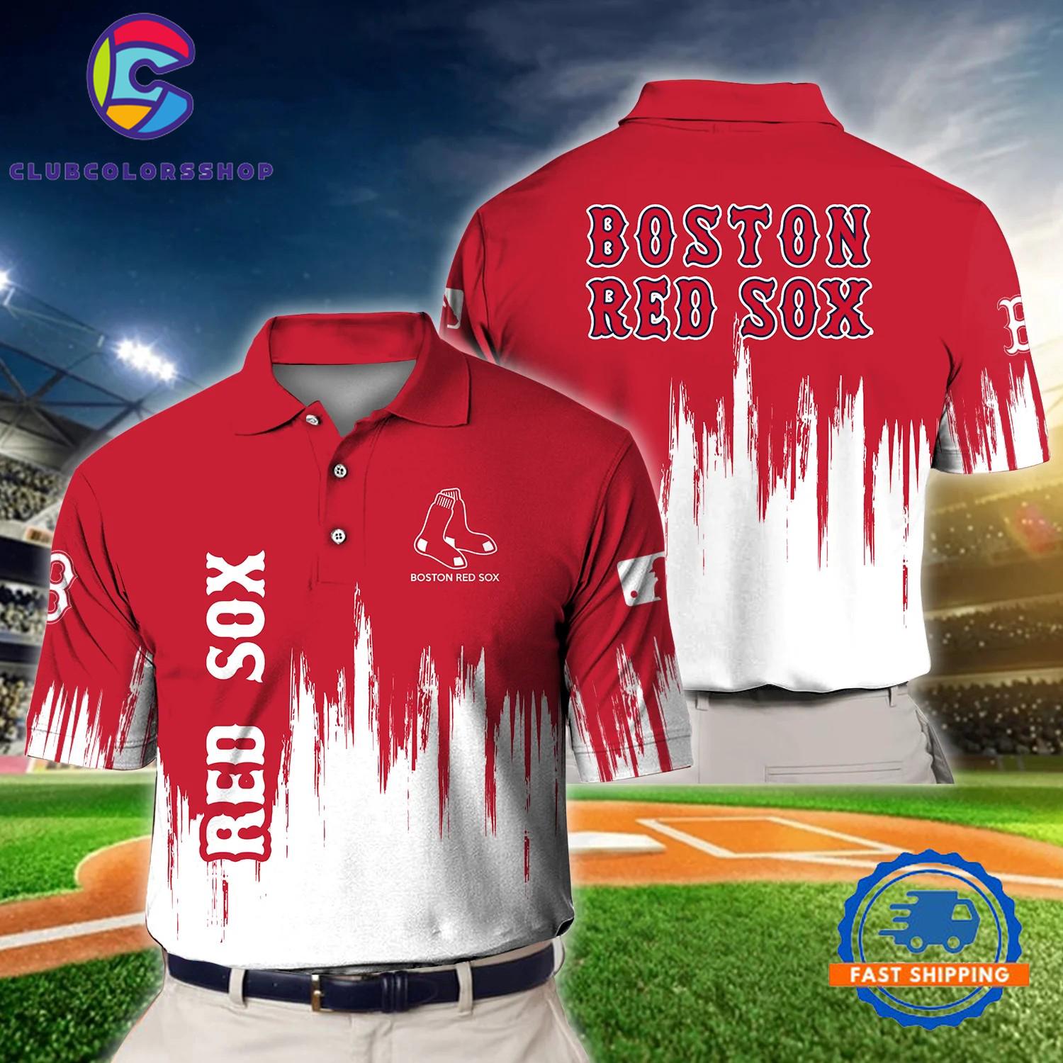 MLB Boston Red Sox Baseball Team Polo Shirts Design