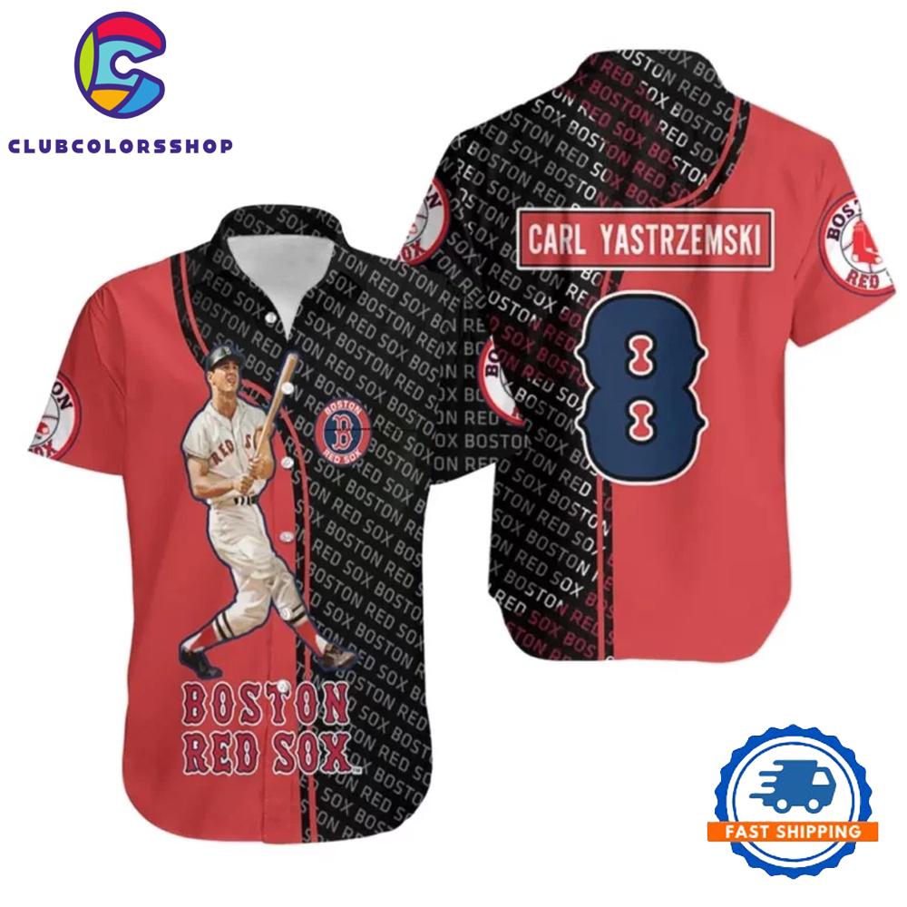 MLB Boston Red Sox Carl Yastrzemski Hall of Fame Hawaiian Shirt
