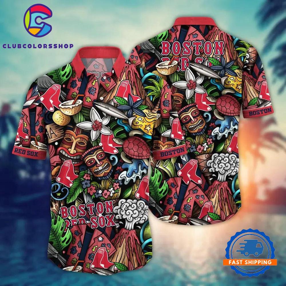 MLB Boston Red Sox Flower Palm Tree Hot Hawaiian Shirts