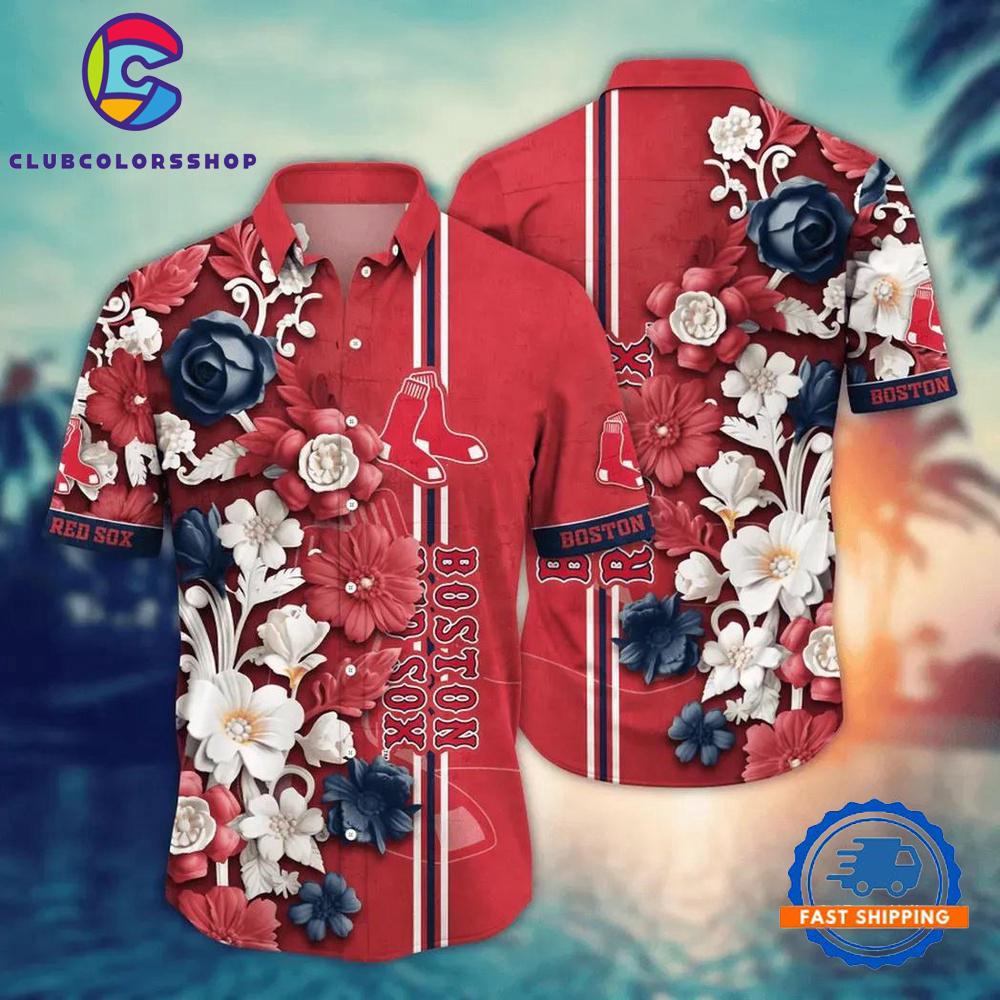 MLB Boston Red Sox Flower Palm Tree New Hawaiian Shirts