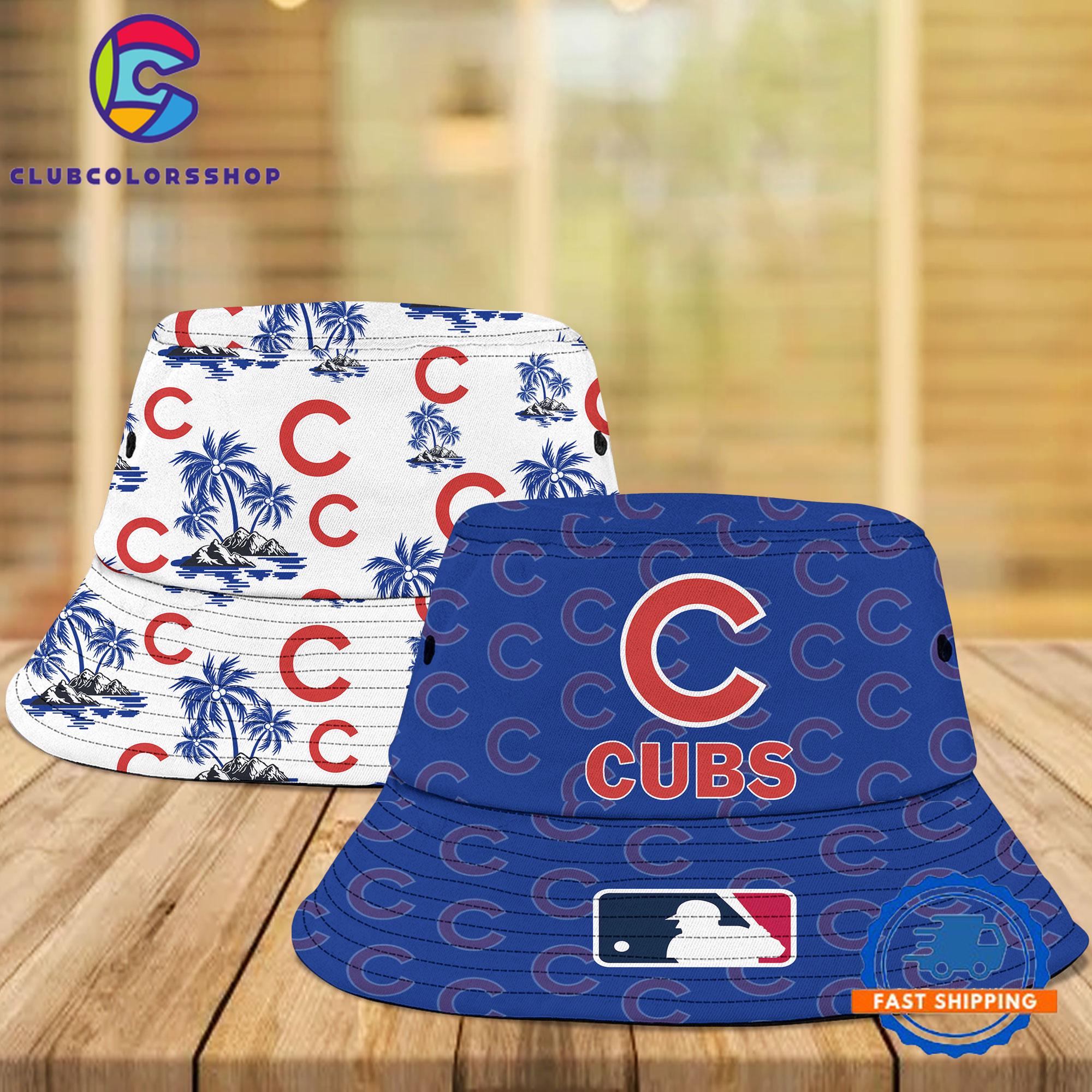 MLB Chicago Cubs Bucket Hats, Baseball Two Sided Design Fisherman’s Hat