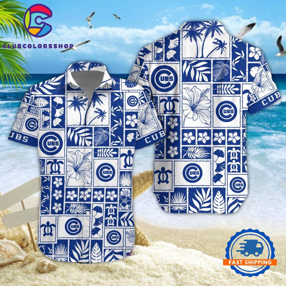 MLB Chicago Cubs Island Patchwork Hawaiian Shirt