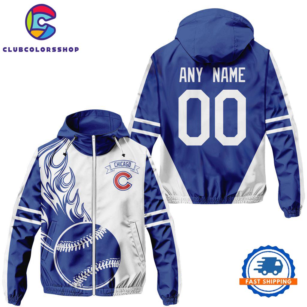 MLB Chicago Cubs Logo Team Windbreaker Outdoor Jacket Design