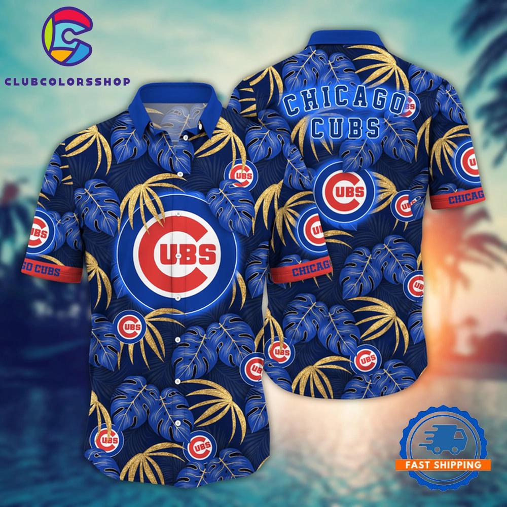 MLB Chicago Cubs Monstera Leaf Hawaiian Shirt