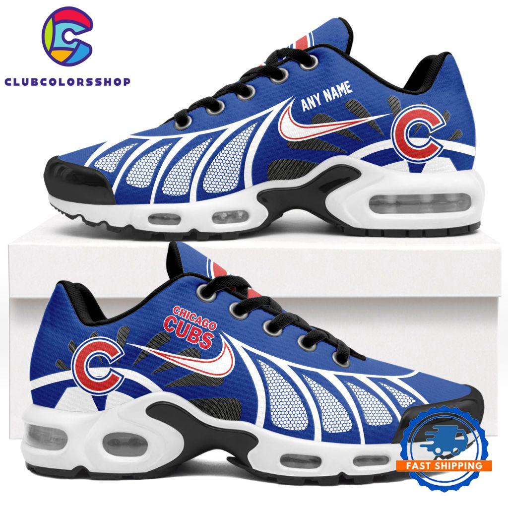 MLB Chicago Cubs Personalized Air Max Plus Shoes, Baseball Team Logo TN Shoes Design