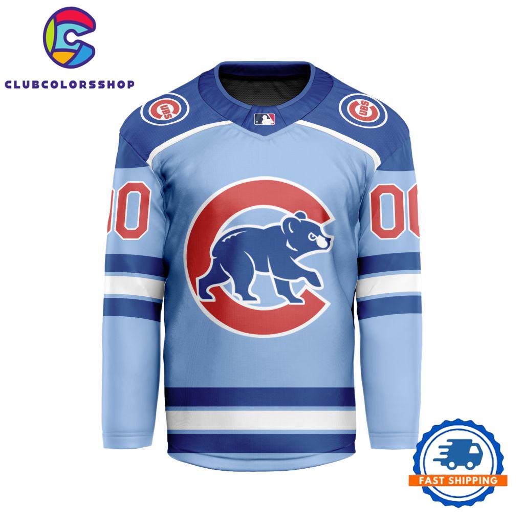 MLB Chicago Cubs Special Hockey Jersey Design Concept