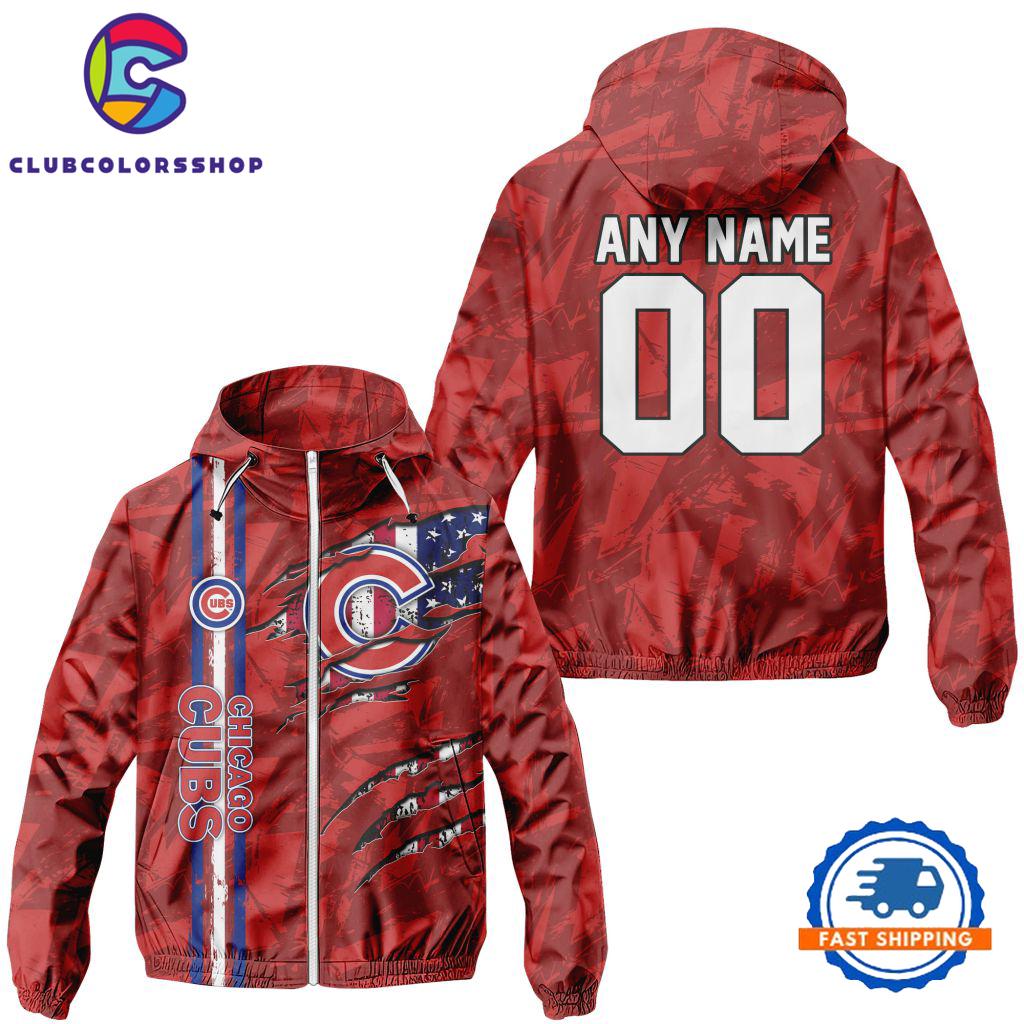 MLB Chicago Cubs Special Windbreaker Outdoor Jacket, Baseball Team Jacket
