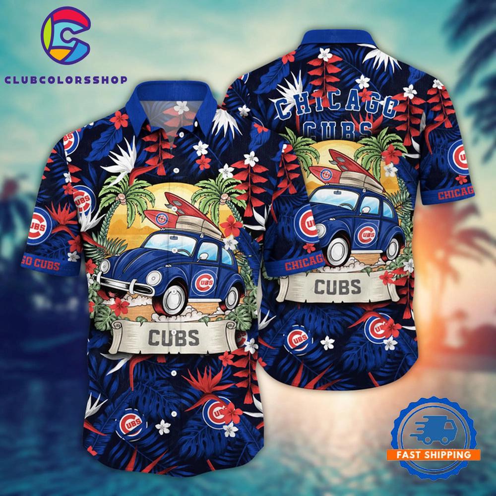 MLB Chicago Cubs Surf Safari Hawaiian Shirt