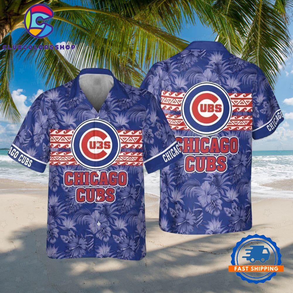 MLB Chicago Cubs Vintage Tropical Hawaiian Shirt