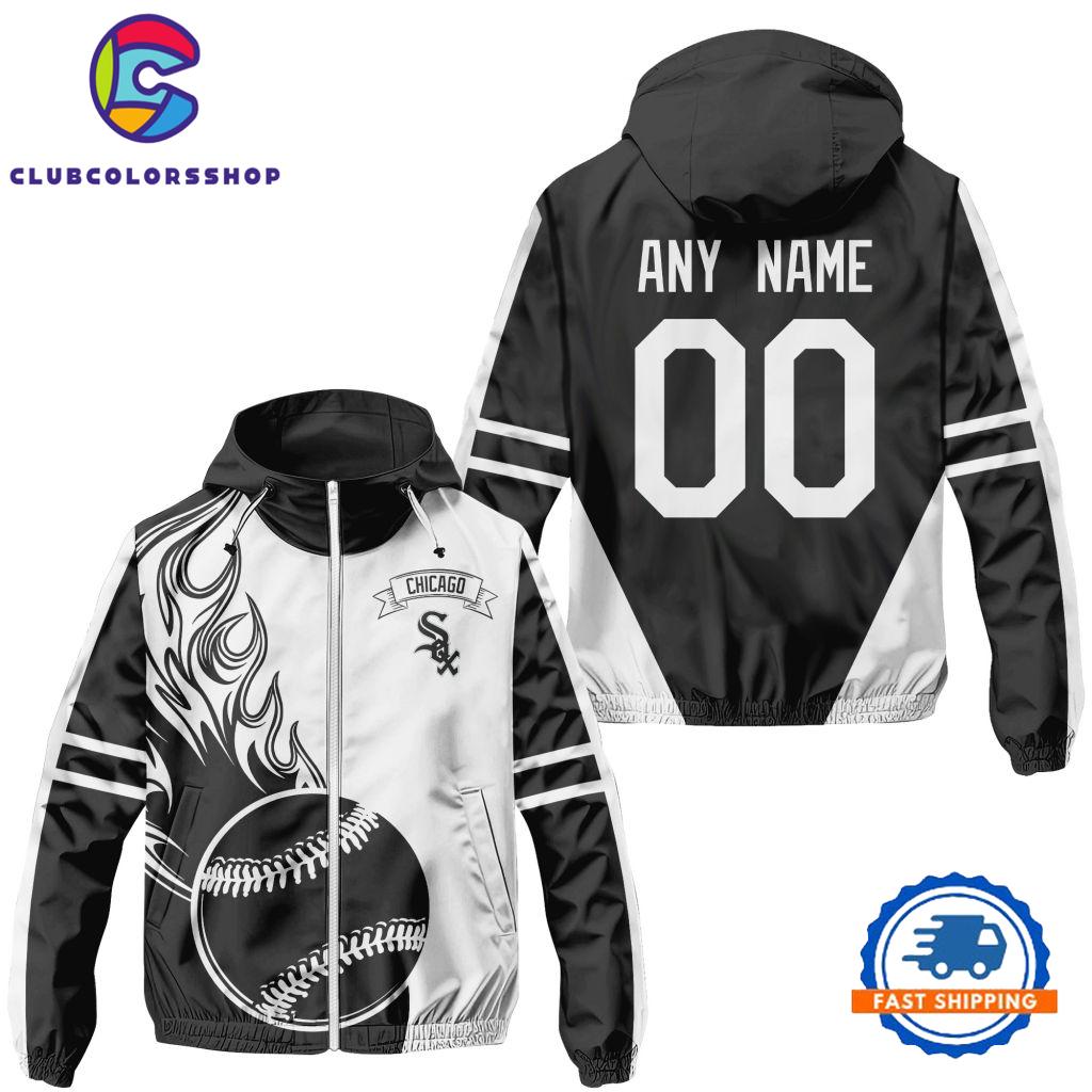 MLB Chicago White Sox Logo Team Windbreaker Outdoor Jacket Design