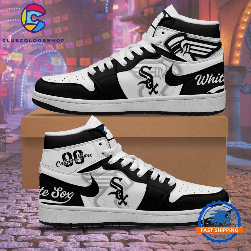 MLB Chicago White Sox Personalized Air Jordan 1 Hightop Shoes