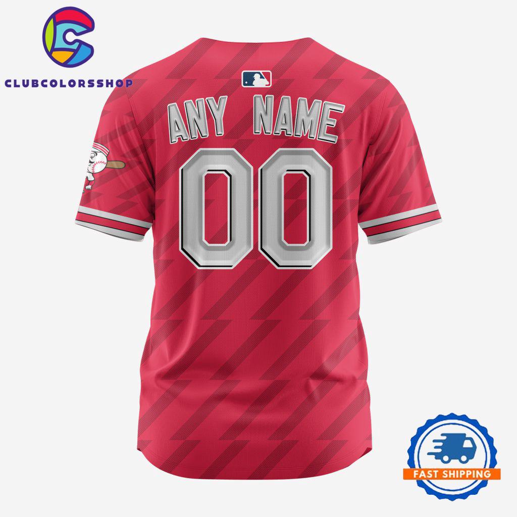 MLB Cincinnati Reds Personalized Alternate Design Concept Baseball Jersey MLB Cincinnati Reds Personalized Alternate Design Concept Baseball Jersey