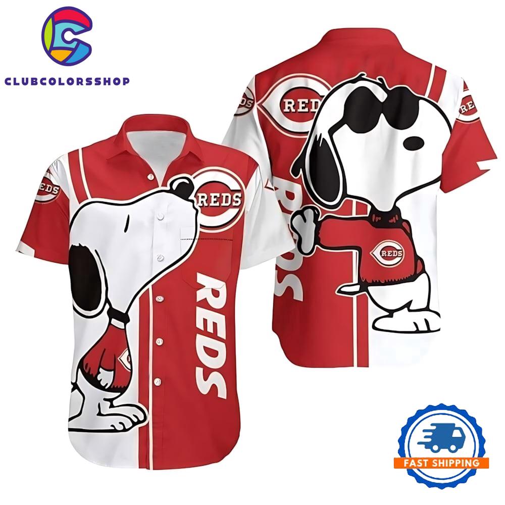 MLB Cincinnati Reds Snoopy Chill Hawaiian Shirt