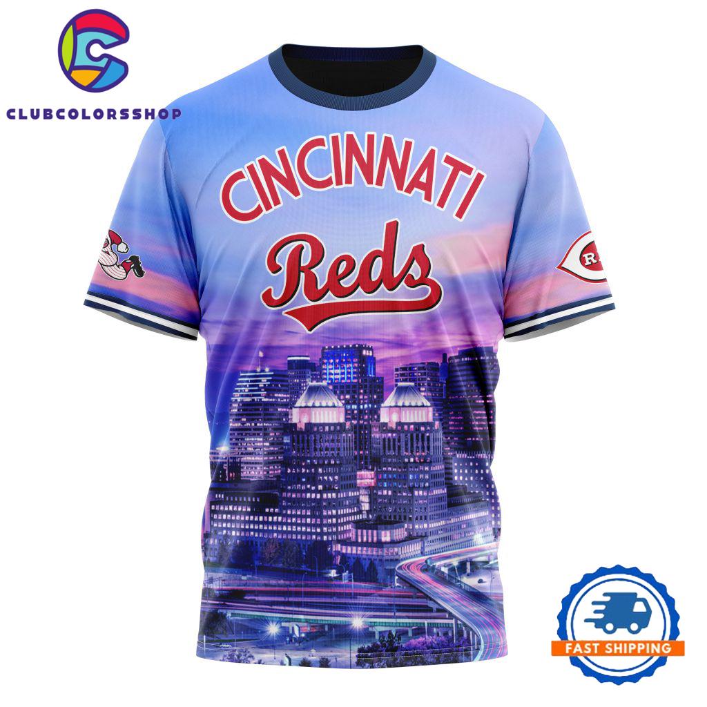 MLB Cincinnati Reds Special Cityscape Design T Shirt, Sweatshirt, Hoodie