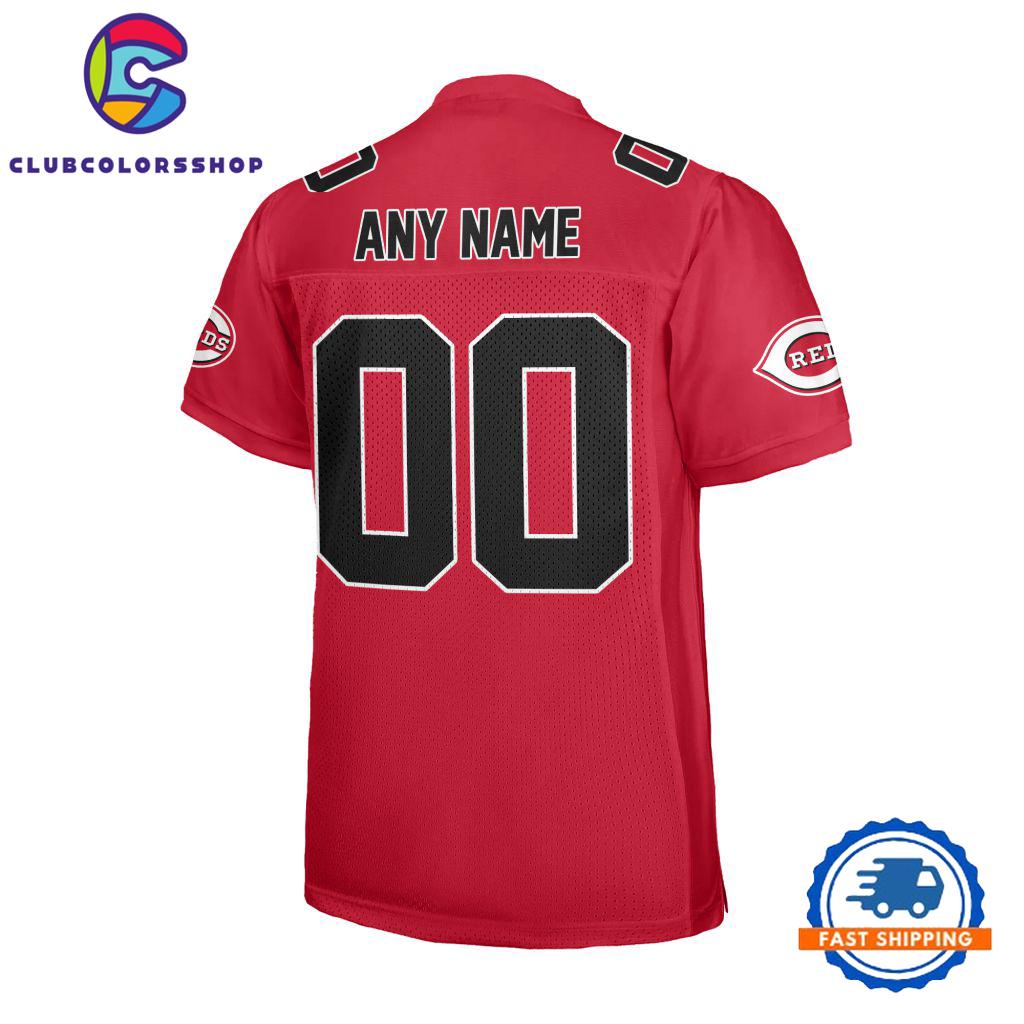 MLB Cincinnati Reds Special Logo Team Design Football Jersey MLB Cincinnati Reds Special Logo Team Design Football Jersey