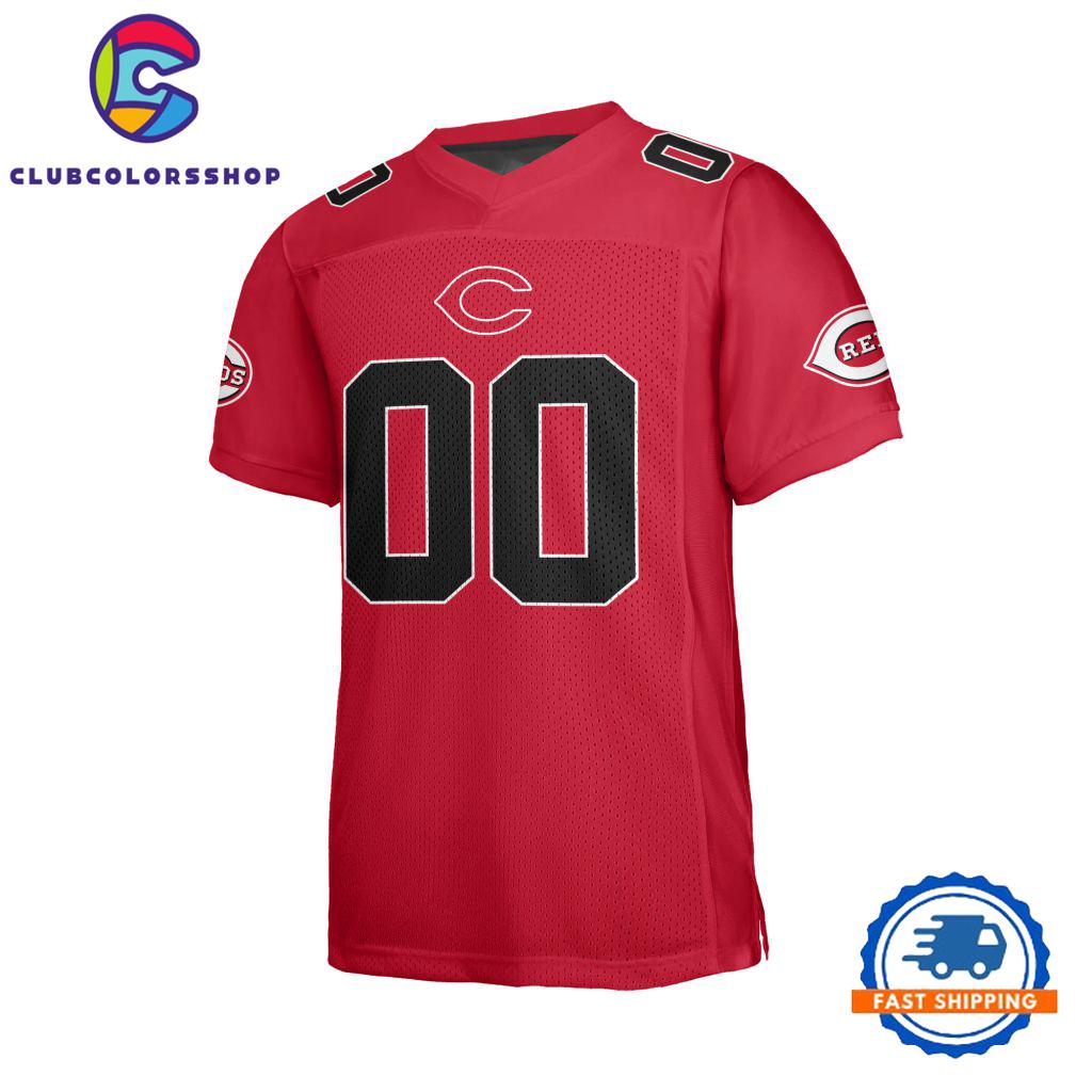 MLB Cincinnati Reds Special Logo Team Design Football Jersey