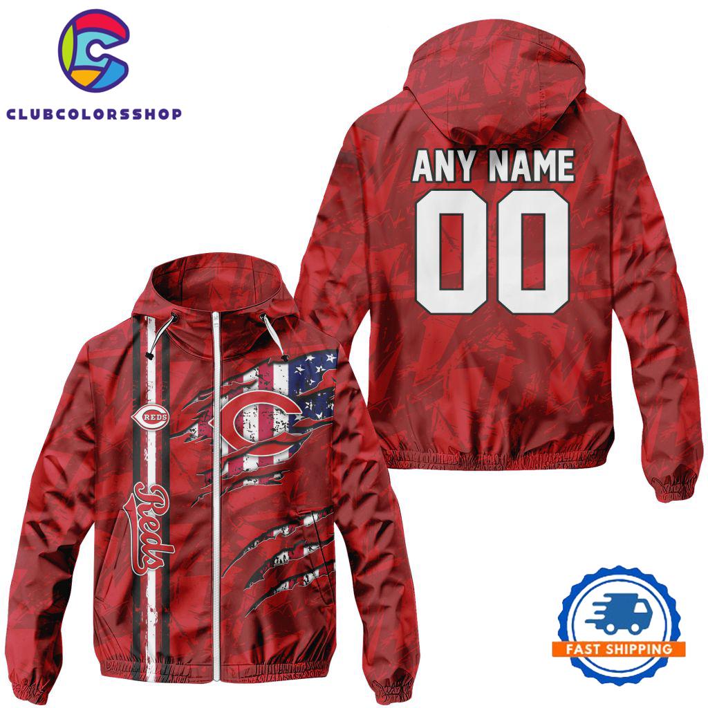 MLB Cincinnati Reds Special Windbreaker Outdoor Jacket, Baseball Team Jacket