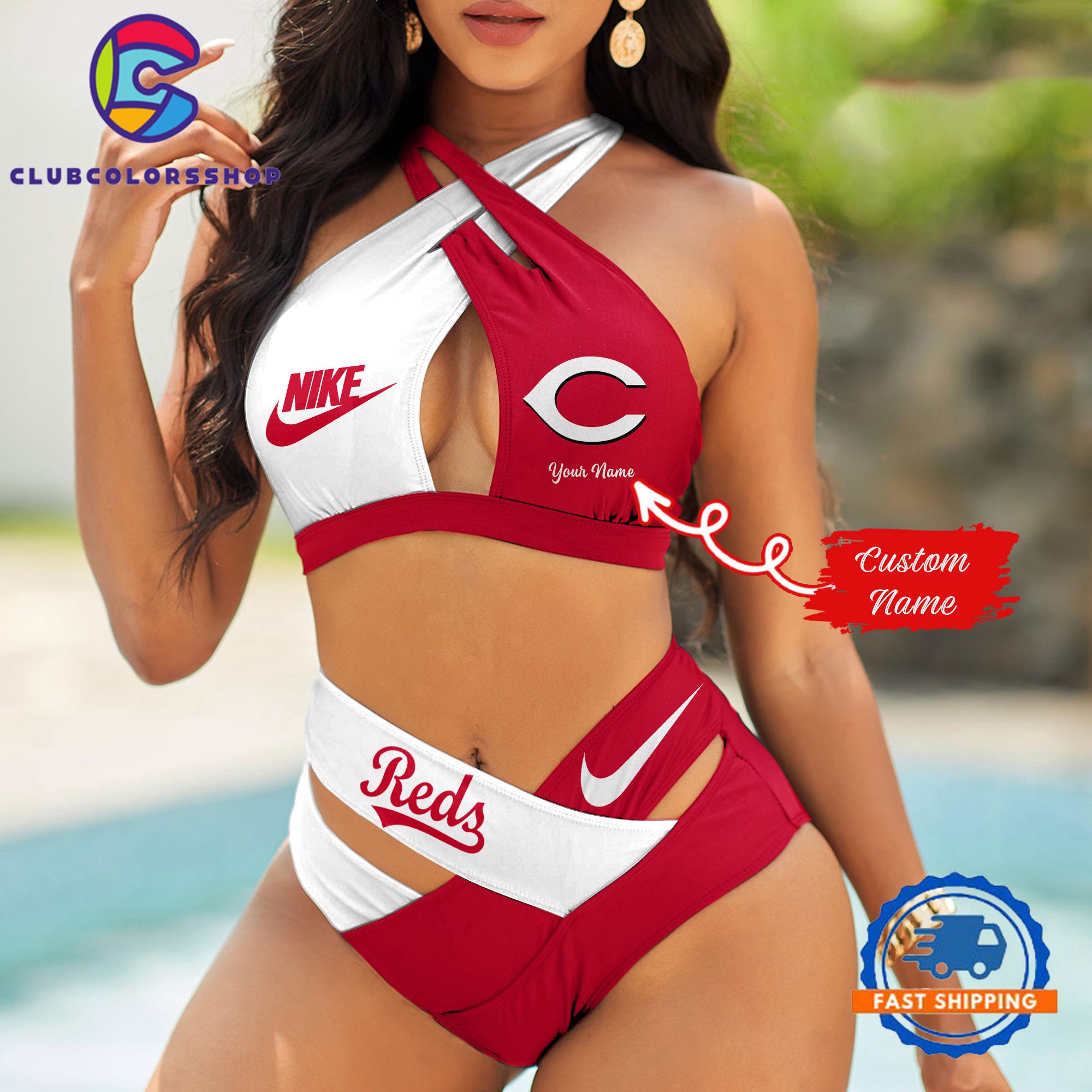 MLB Cincinnati Reds Summer Beach Women’s Bikini Suit Set