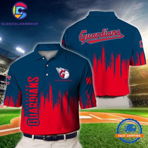 MLB Cleveland Guardians Baseball Team Polo Shirts Design