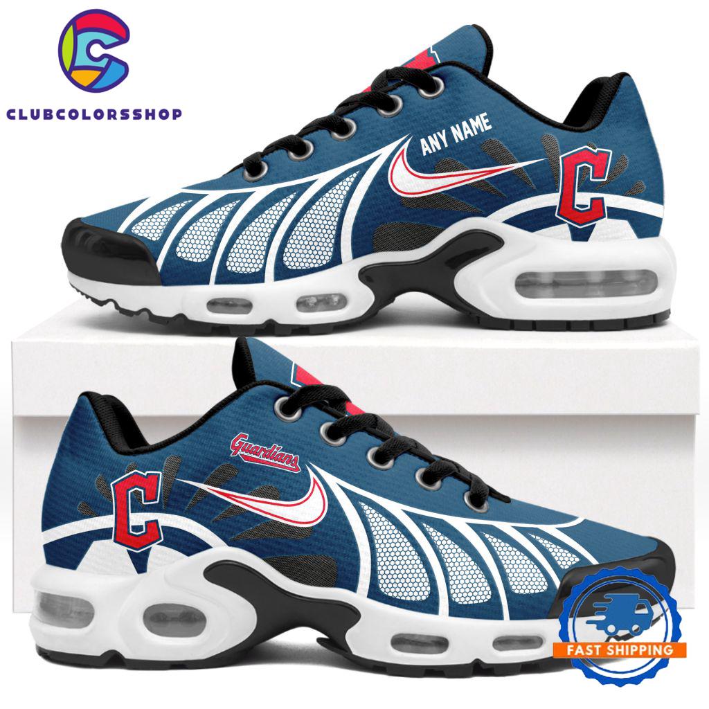 MLB Cleveland Guardians Personalized Air Max Plus Shoes, Baseball Team Logo TN Shoes Design