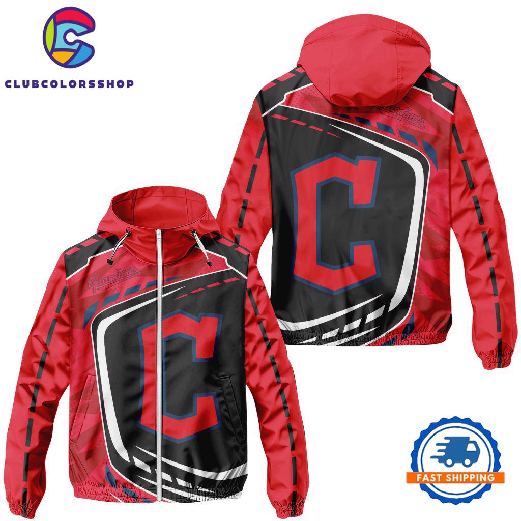 MLB Cleveland Guardians Special Baseball Team Design Windbreaker Outdoor Jacket
