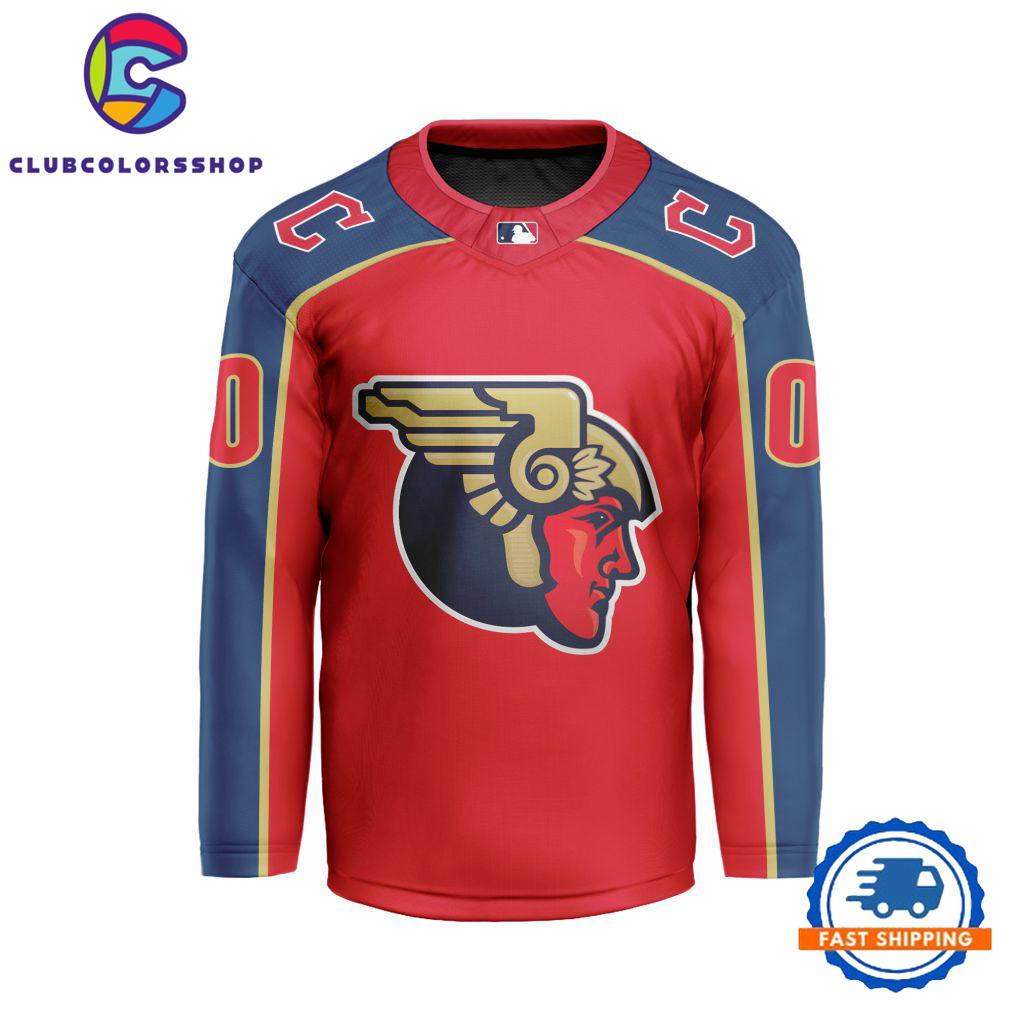 MLB Cleveland Guardians Special Hockey Jersey Design Concept