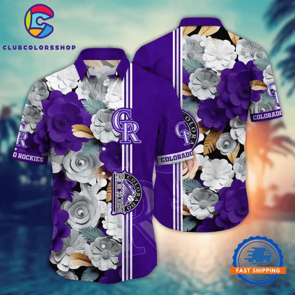 MLB Colorado Rockies Autumn Bloom Hawaiian Shirt