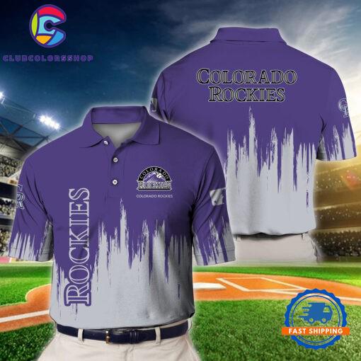 MLB Colorado Rockies Baseball Team Polo Shirts Design