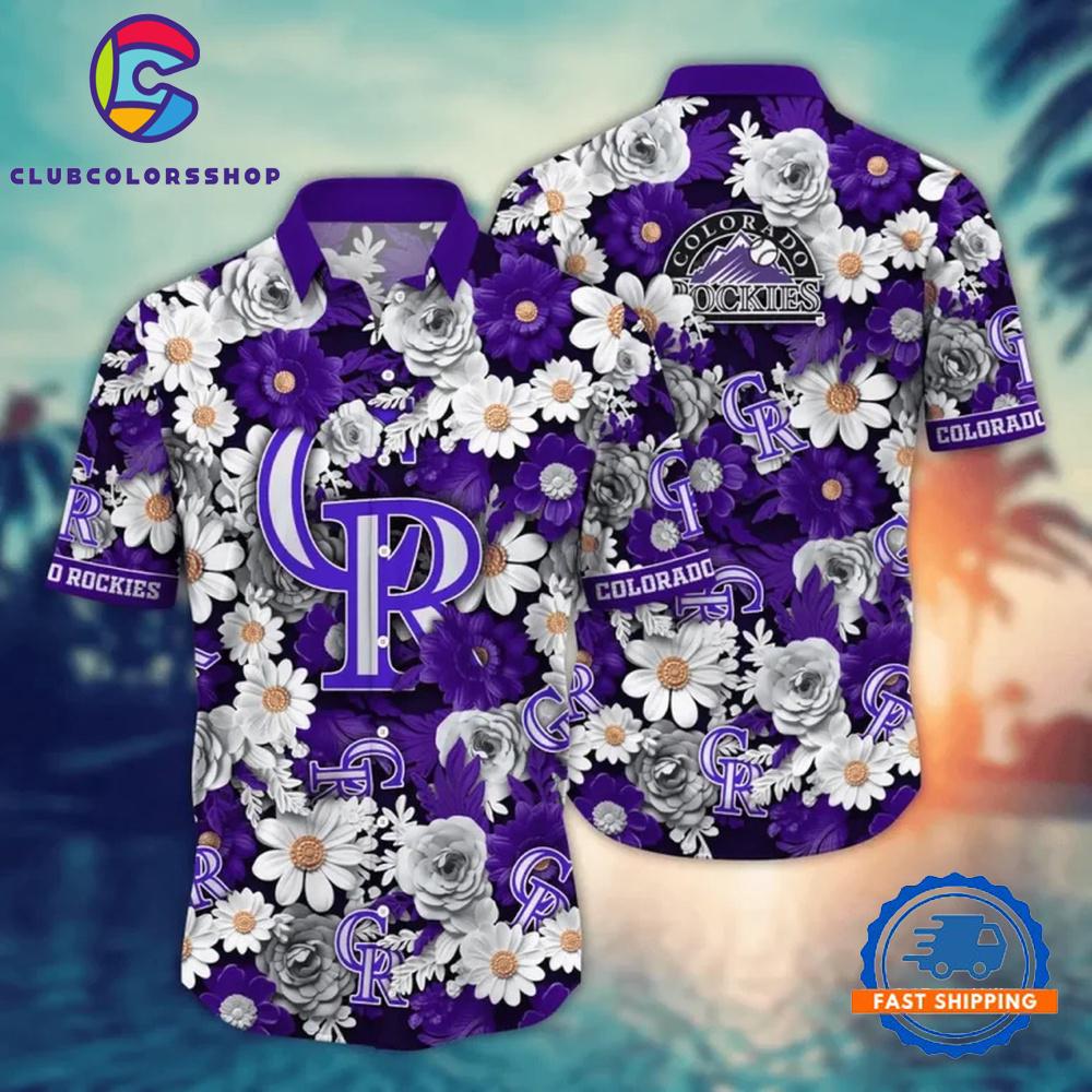 MLB Colorado Rockies Daisy Delight Hawaiian Shirt
