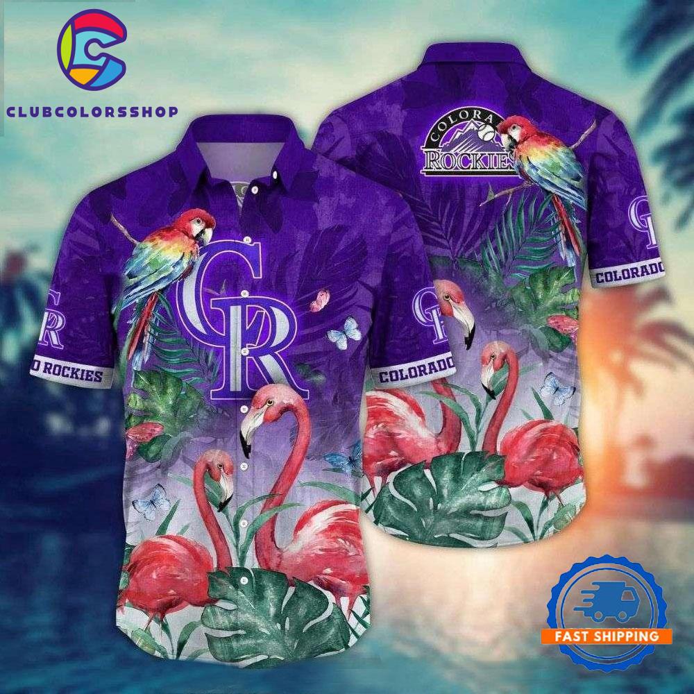 MLB Colorado Rockies Flamingo Paradise Hawaiian Shirt
