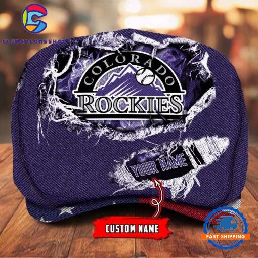 MLB Colorado Rockies Special Baseball Team Logo Custom Jeff Cap Design