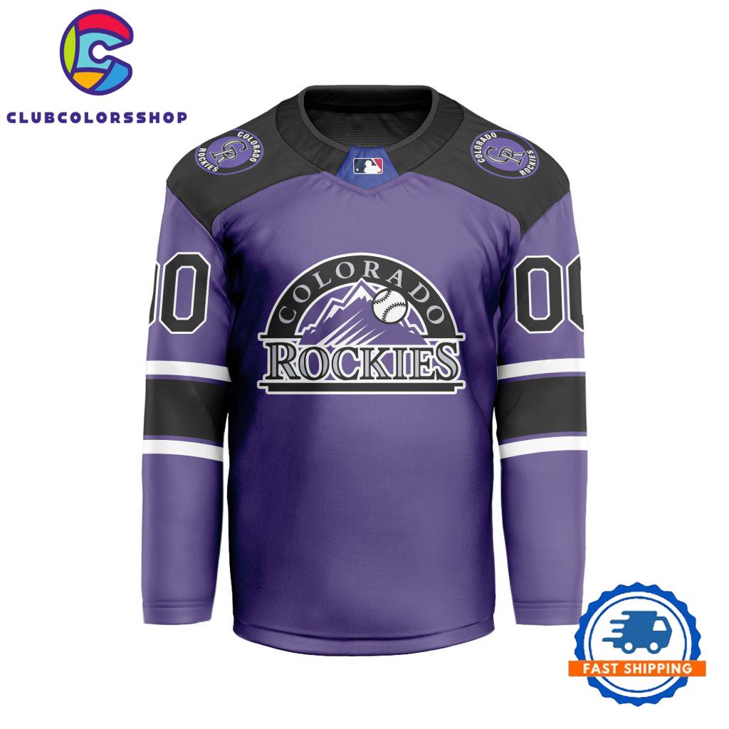 MLB Colorado Rockies Special Hockey Jersey Design Concept