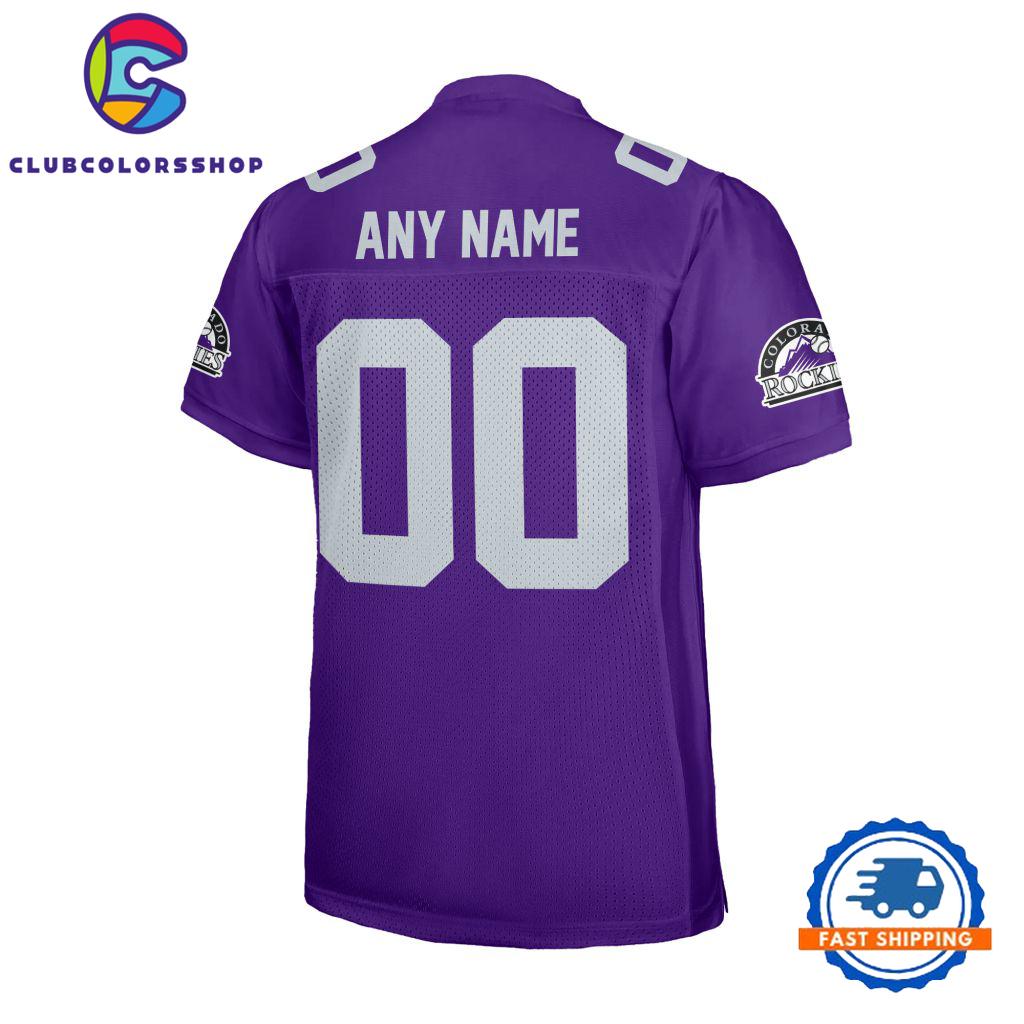 MLB Colorado Rockies Special Logo Team Design Football Jersey MLB Colorado Rockies Special Logo Team Design Football Jersey