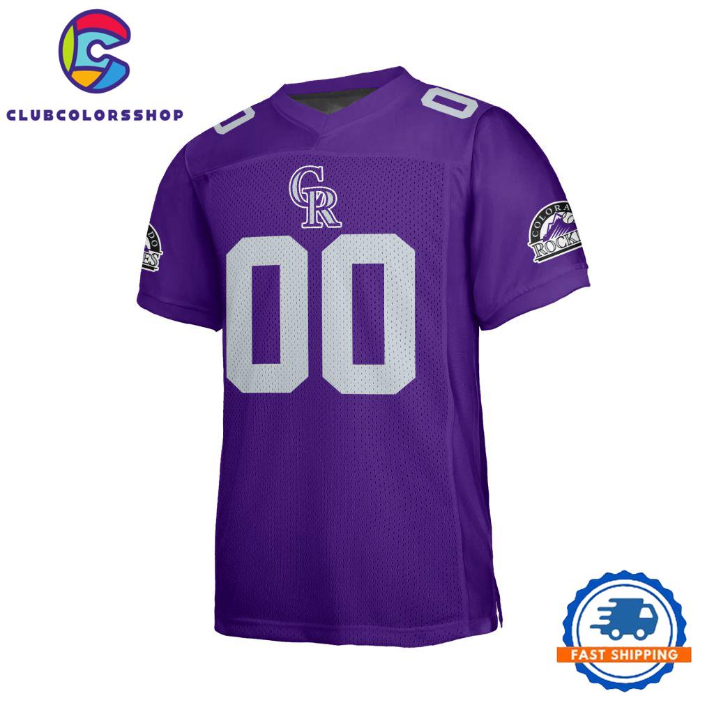 MLB Colorado Rockies Special Logo Team Design Football Jersey