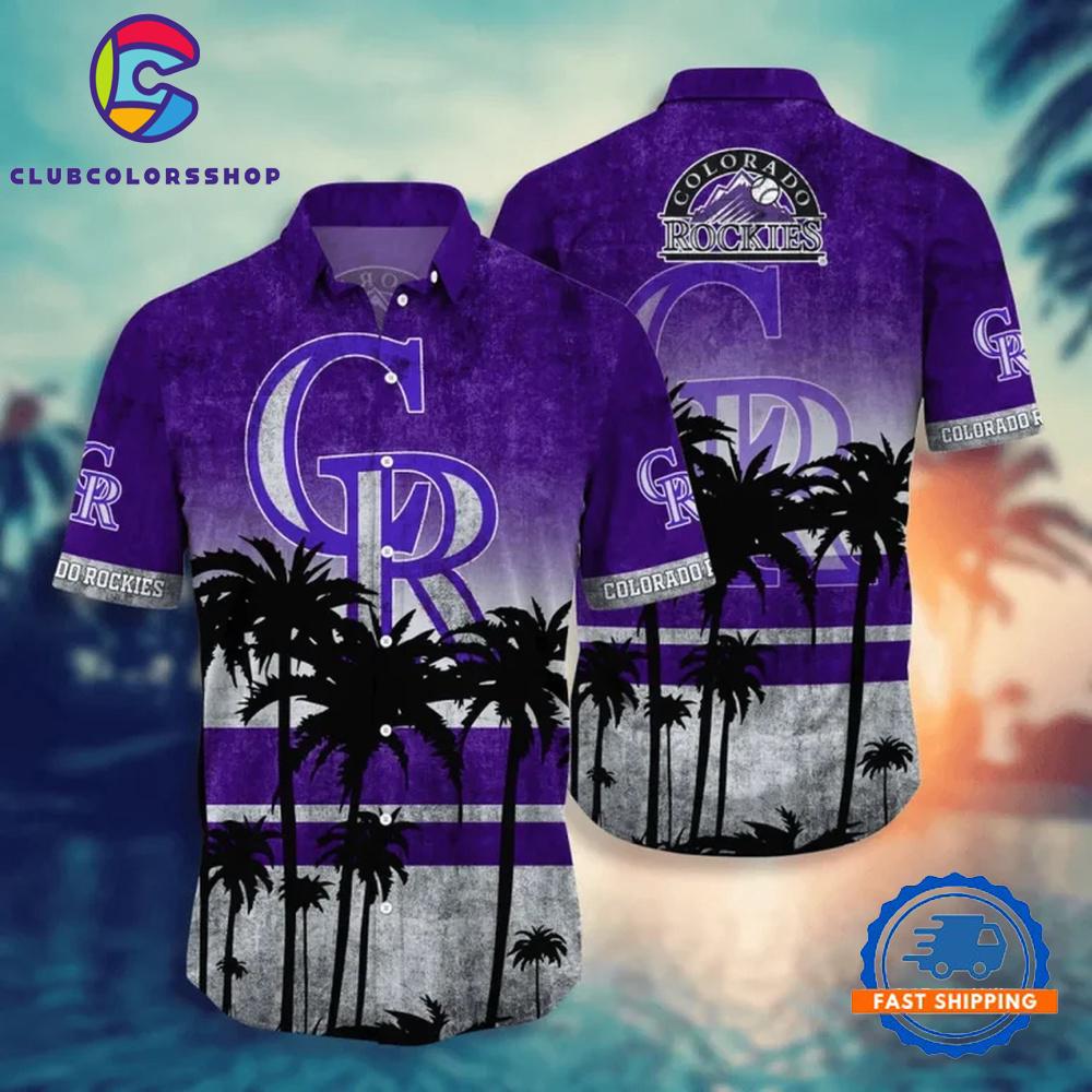 MLB Colorado Rockies Tropical Sunset Hawaiian Shirt