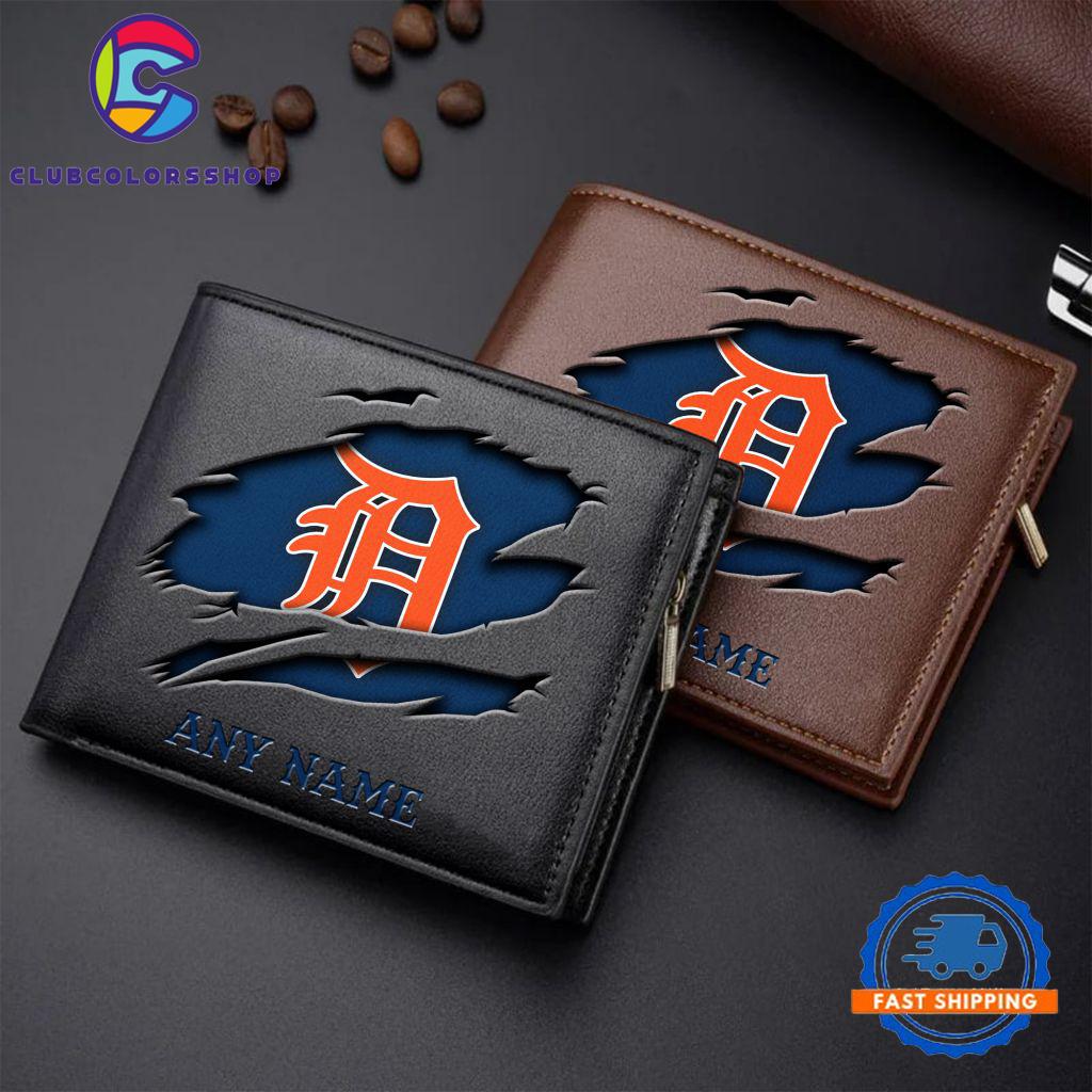 MLB Detroit Tigers Baseball Logo Team Personalized Men’s Wallet Design