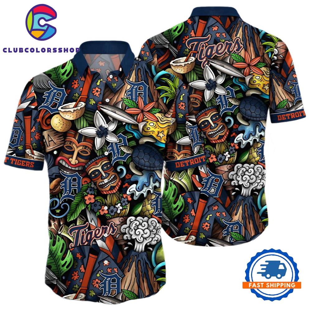MLB Detroit Tigers MLB Flower Hawaii Shirt For Fans