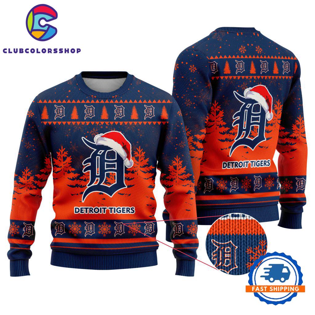 MLB Detroit Tigers Special Baseball Team Christmas Ugly Sweater Design