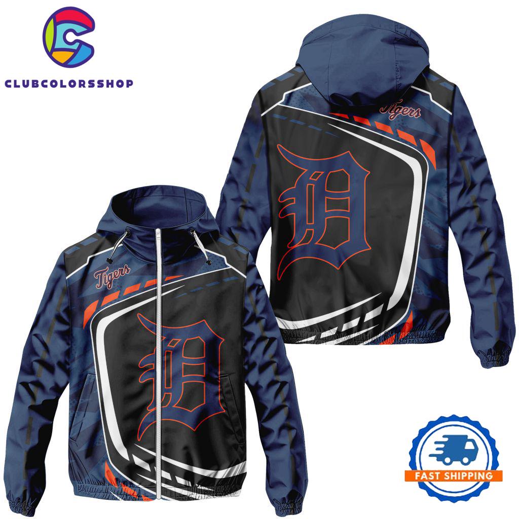 MLB Detroit Tigers Special Baseball Team Design Windbreaker Outdoor Jacket