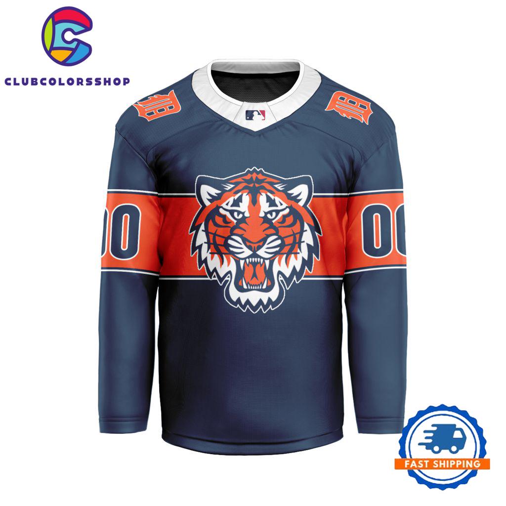 MLB Detroit Tigers Special Hockey Jersey Design Concept